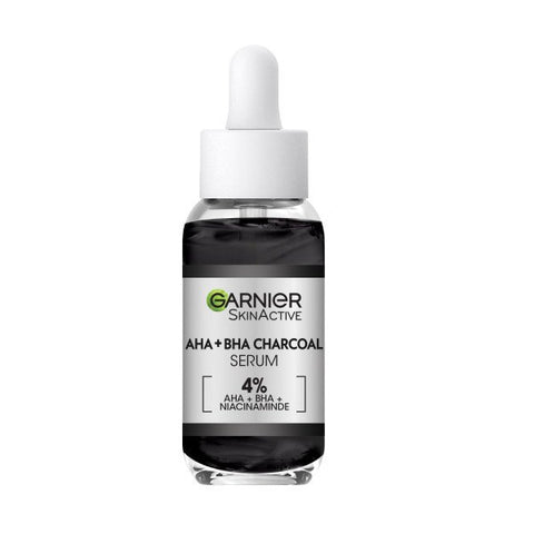 Garnier Skinactive 4% AHA + BHA & Niacinamide Charcoal Serum - 30ml