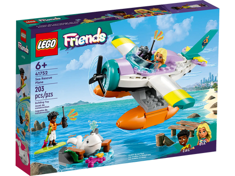 LEGO 41752 Friends Sea Rescue Plane Toy with Whale Figure