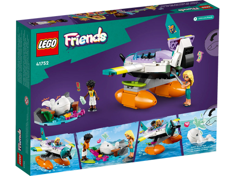 LEGO 41752 Friends Sea Rescue Plane Toy with Whale Figure