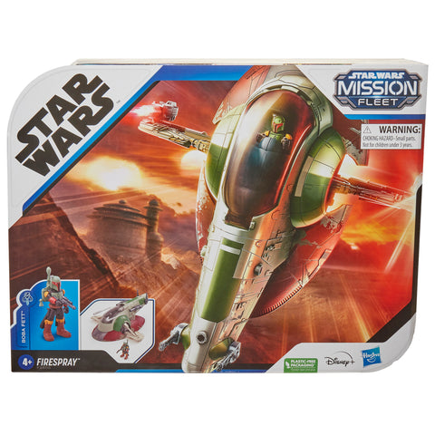 Star Wars Mission Fleet: Starship Skirmish - Boba Fett and Firespray 6cm Figure and Vehicle