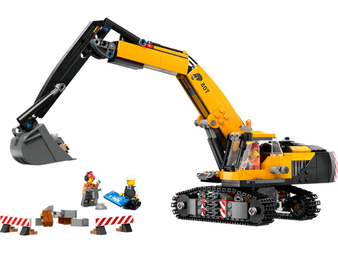 LEGO 60420 City Yellow Construction Excavator Toy