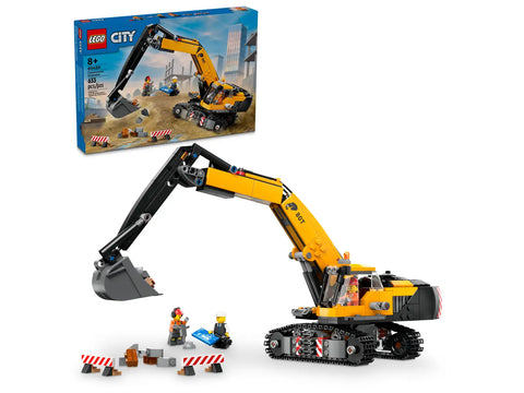 LEGO 60420 City Yellow Construction Excavator Toy