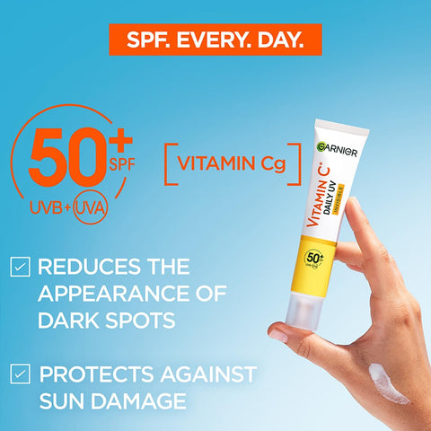 Garnier Vitamin C Daily Uv Invisible Brightening Spf50+ - 40ml