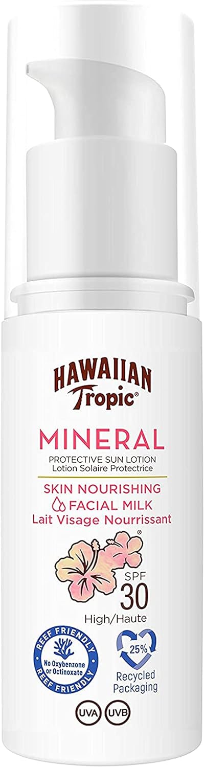 HAWAIIAN TROPIC - Mineral Facial Milk SPF 30 | 50 ml | Sunscreen for Face