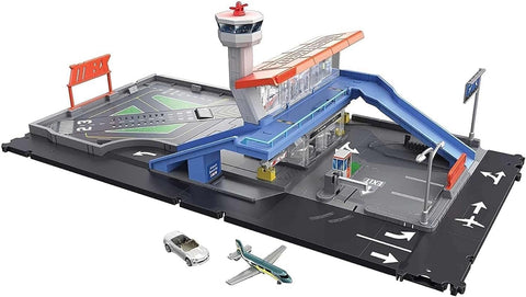 Matchbox Action Drivers AIrport Adventure Playset, Toy Car & Toy Plane in 1:64 Scale