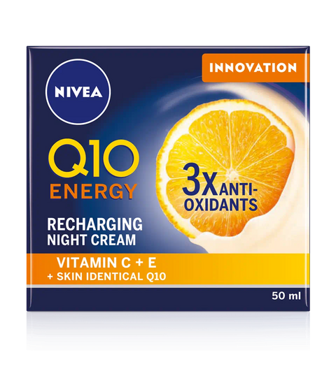 Nivea Q10 Energy Recharging Night Cream with Vitamin C - 50ml