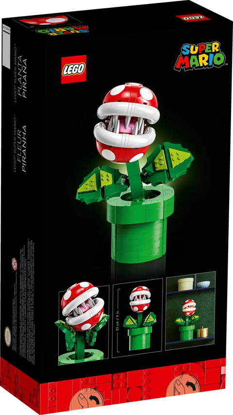 LEGO 71426 Super Mario Piranha Plant Figure Set for Adults | Damaged Packaging