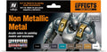 Non Metallic Metal Paint Pack, AV Vallejo - Non Metallic Metal, 17 ml (Pack of 8)