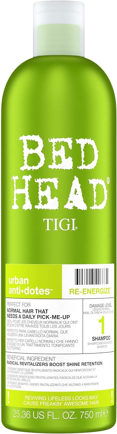 Bed Head by TIGI Urban Antidotes Re-Energise Shampoo 750ml