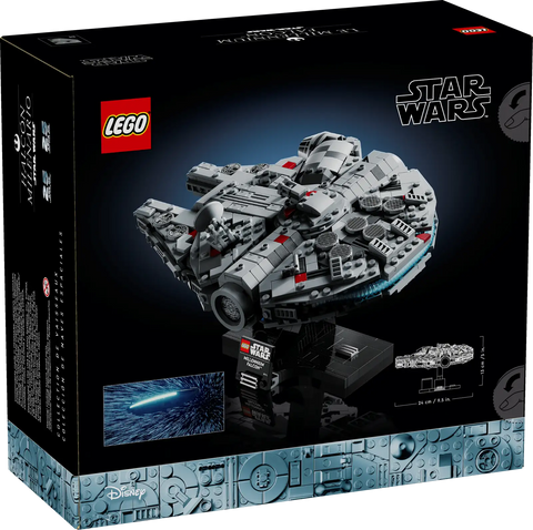 LEGO 75375 star wars millennium falcon model set for adults