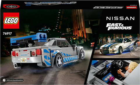 LEGO - Speed Champions 2 Fast 2 Furious Nissan Skyline GT-R (R34) Race Car #76917