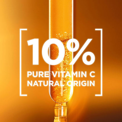 Garnier Night Serum, 10% Pure Vitamin C & Hyaluronic Acid - 30ml