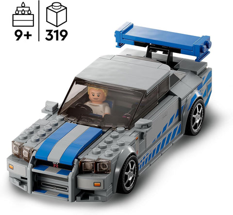 LEGO - Speed Champions 2 Fast 2 Furious Nissan Skyline GT-R (R34) Race Car #76917