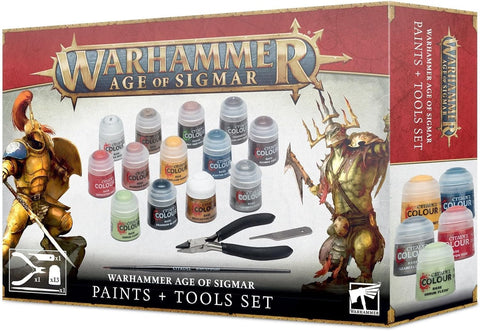 Citadel Miniatures - Warhammer Age Of Sigmar Paints + Tools Set