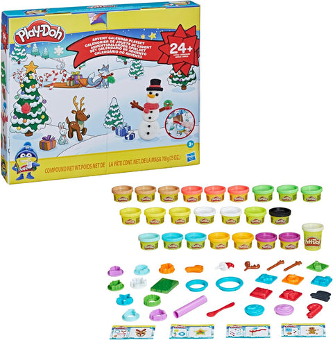 Play-Doh Advent Calendar Toy for Children 3 Years and Up with Over 24 Surprises