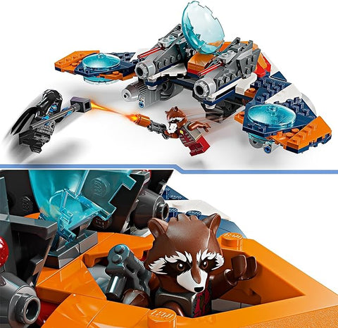 LEGO - Marvel Rocket’s Warbird vs. Ronan, Buildable Super Hero Spaceship #76278