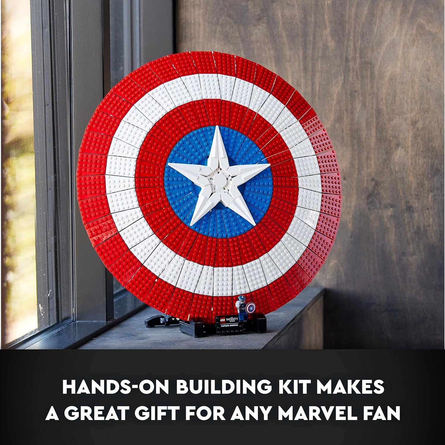 Captain america lego shield on sale