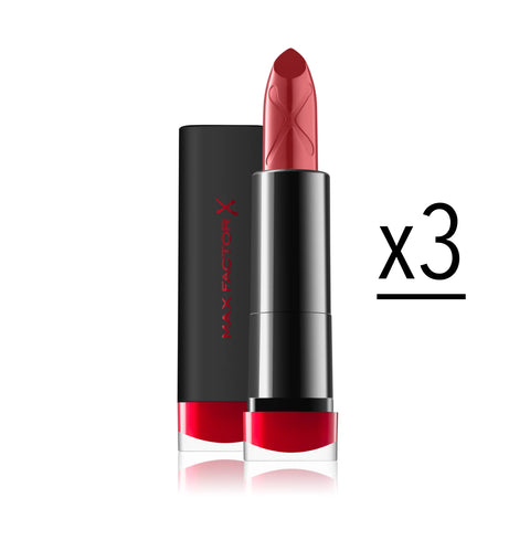 Max Factor Velvet Mattes Matte Lipstick - 3 Pack (35 Red)