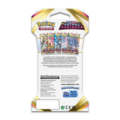 Pokemon - Sword & Shield-Astral Radiance Sleeved Booster Pack (10 Cards)