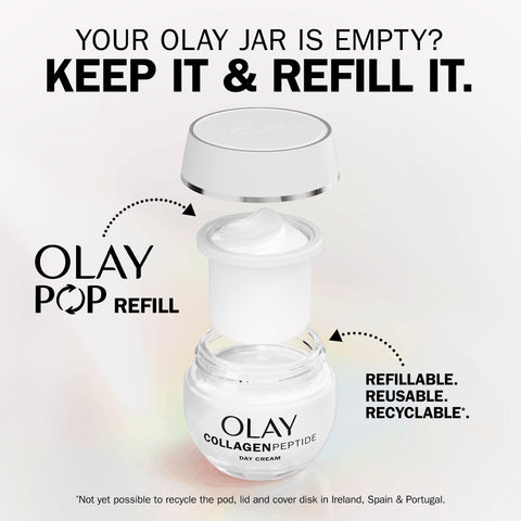 Olay Collagen Peptide Day Cream Face Moisturiser SPF 30 REFILL