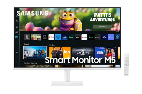 Samsung 32" M50C FHD White Smart Monitor with Speakers & Remote