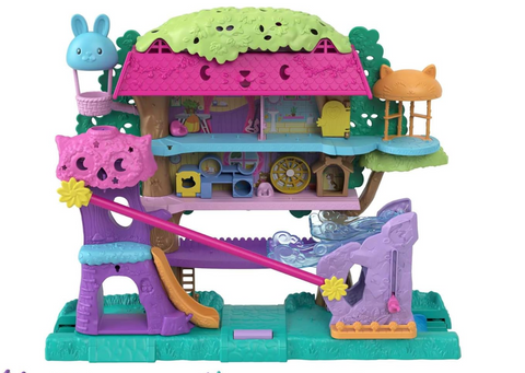 Mattel Polly Pocket Pet Adventure Treehouse | Damaged Packaging