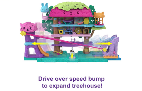 Mattel Polly Pocket Pet Adventure Treehouse | Damaged Packaging