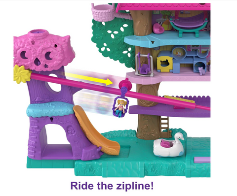 Mattel Polly Pocket Pet Adventure Treehouse | Damaged Packaging