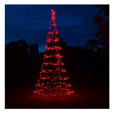 NOMA Starry Nights Spectrum 3m Outdoor Pole Christmas Tree | Clearance