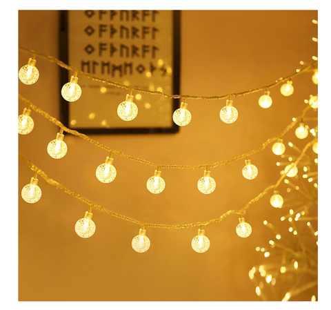 Fairy Lights, 15M/49ft 100 LED Globe String Lights with Remote - USB or Battery Powered | Clearance