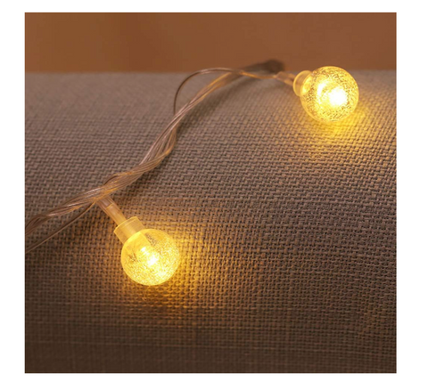 Fairy Lights, 15M/49ft 100 LED Globe String Lights with Remote - USB or Battery Powered | Clearance