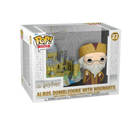 Funko POP Town 27 Harry Potter Hogwarts & Dumbledore Figure | Damaged Packaging