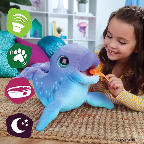 FurReal Dazzlin Dimples My Playful Dolphin 80+ Sounds and Reactions