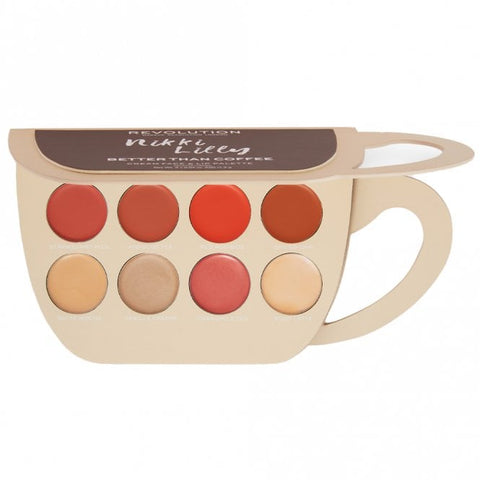 Revolution x - Nikki Lilly Coffee Cup Cream 8 Colour Face and Lip Palette