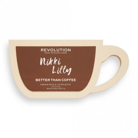 Revolution x - Nikki Lilly Coffee Cup Cream 8 Colour Face and Lip Palette