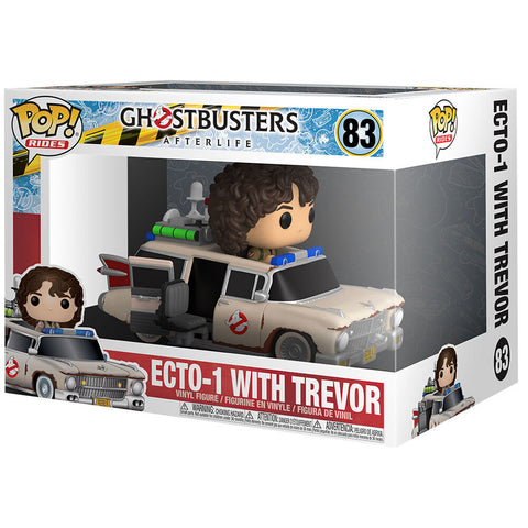 FUNKO POP! Rides - Ghostbusters AfterLife - ECTO-1 with Scissor Seat & With Trevor #83 | Damaged Packaging