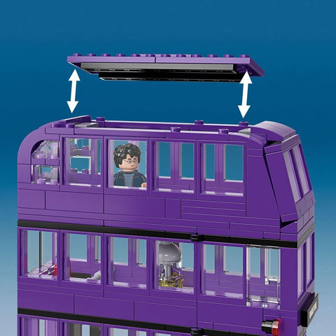 LEGO 75957 Harry Potter Knight Bus Toy, Triple-decker Collectable Set with Minifigures