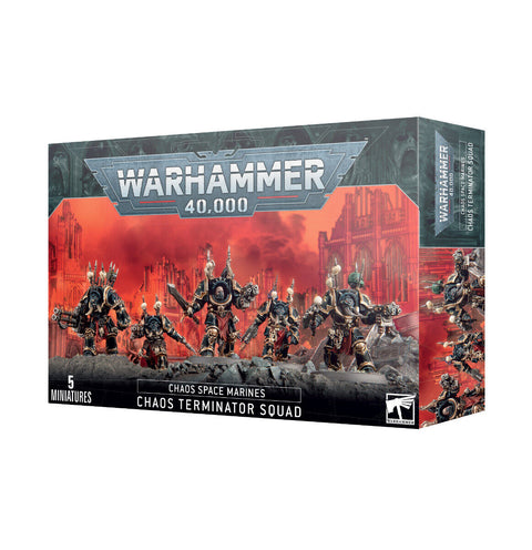 Warhammer 40k Chaos Space Marine , Citadel Miniatures - Warhammer 40K Chaos Space Marines - Chaos Terminator Squad