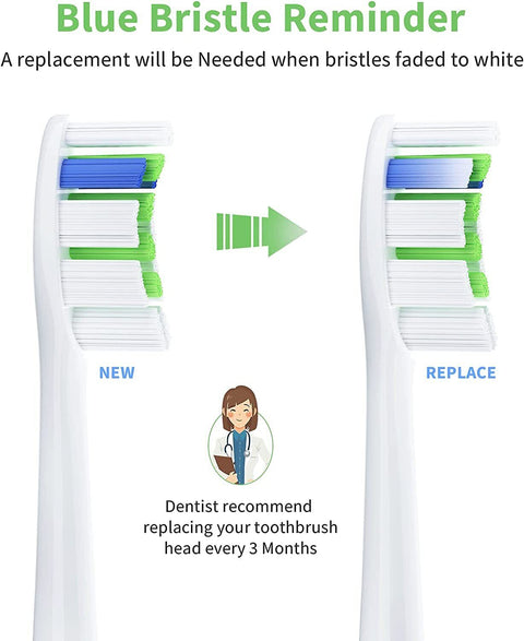 Redtron Replacement Toothbrush Heads.