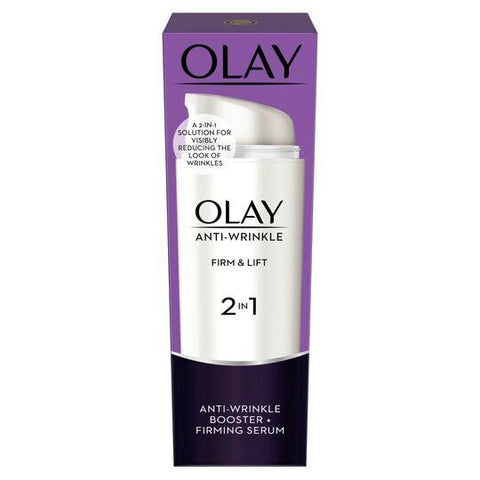 Olay Anti-Wrinkle Booster Firm & Lift 2-In-1 Day Cream & Firming Serum - 50ml