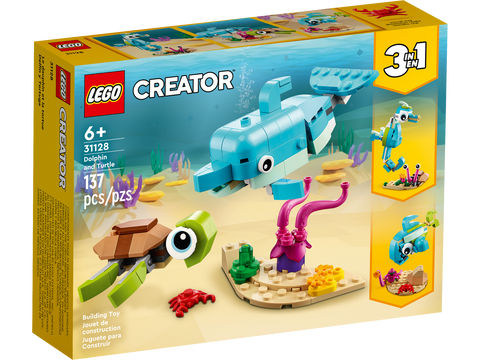 Lego 31128 Creator Dolphin, Seahorse & Turtle 3-in-1 Set | Damaged Packaging