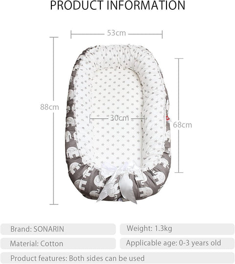 SONARIN Baby Nest for Newborn and Babies, Double Sided | Clearance