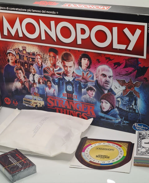 Hasbro Game Table Of Society Monopoly Of Stranger Things 4 IN Italian 14+ | Damaged Packaging