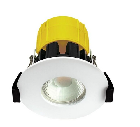 LUCECO FType Dim2Warm IP65 Fire Rated Fixed LED Downlight Recessed Ceiling 6W Bathroom 460lm | Clearance