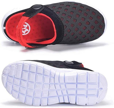 KVbabby Mens/Kids/Youth Clogs Slippers Sandals Boys Garden Mesh Slipper - RED | Clearance