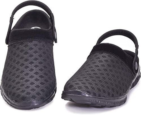 KVbabby Kids Clogs Slippers Sandals Girls Boys Garden Mesh Slipper - Black | Clearance